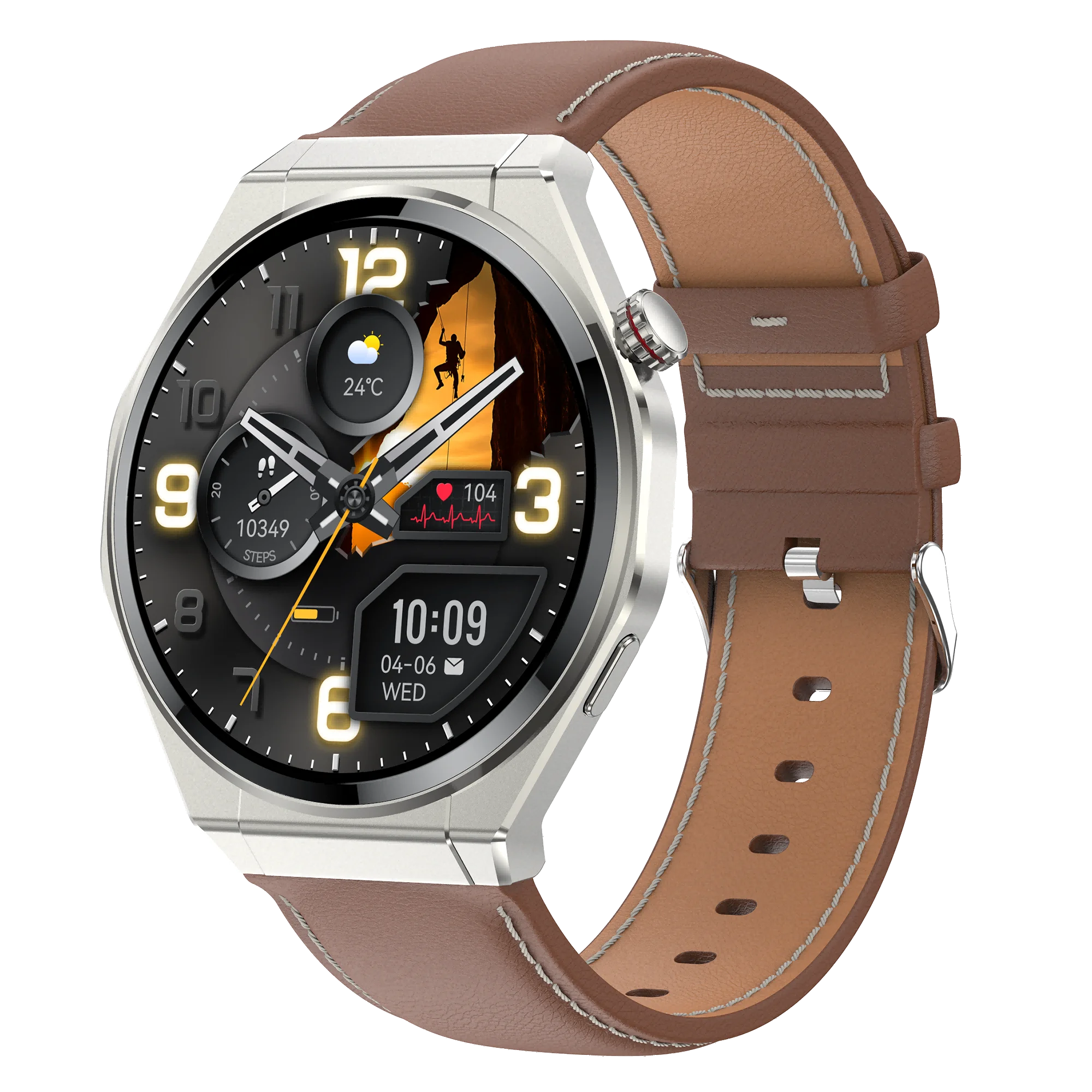 HK5 Support Blood Pressure Blood Oxygen Sedentary Reminder Mileage Sleep Fashion Smartwatch Men Women Health Smart Watch