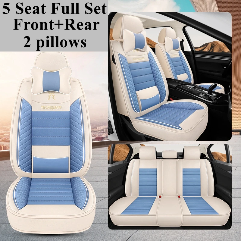 Full Set Car Seat Cover for Land Rover Discovery E-PACE F-PACE I-PACE Freelander Jaguar XE XF XJ XEL XFL Rover Sport Range Velar