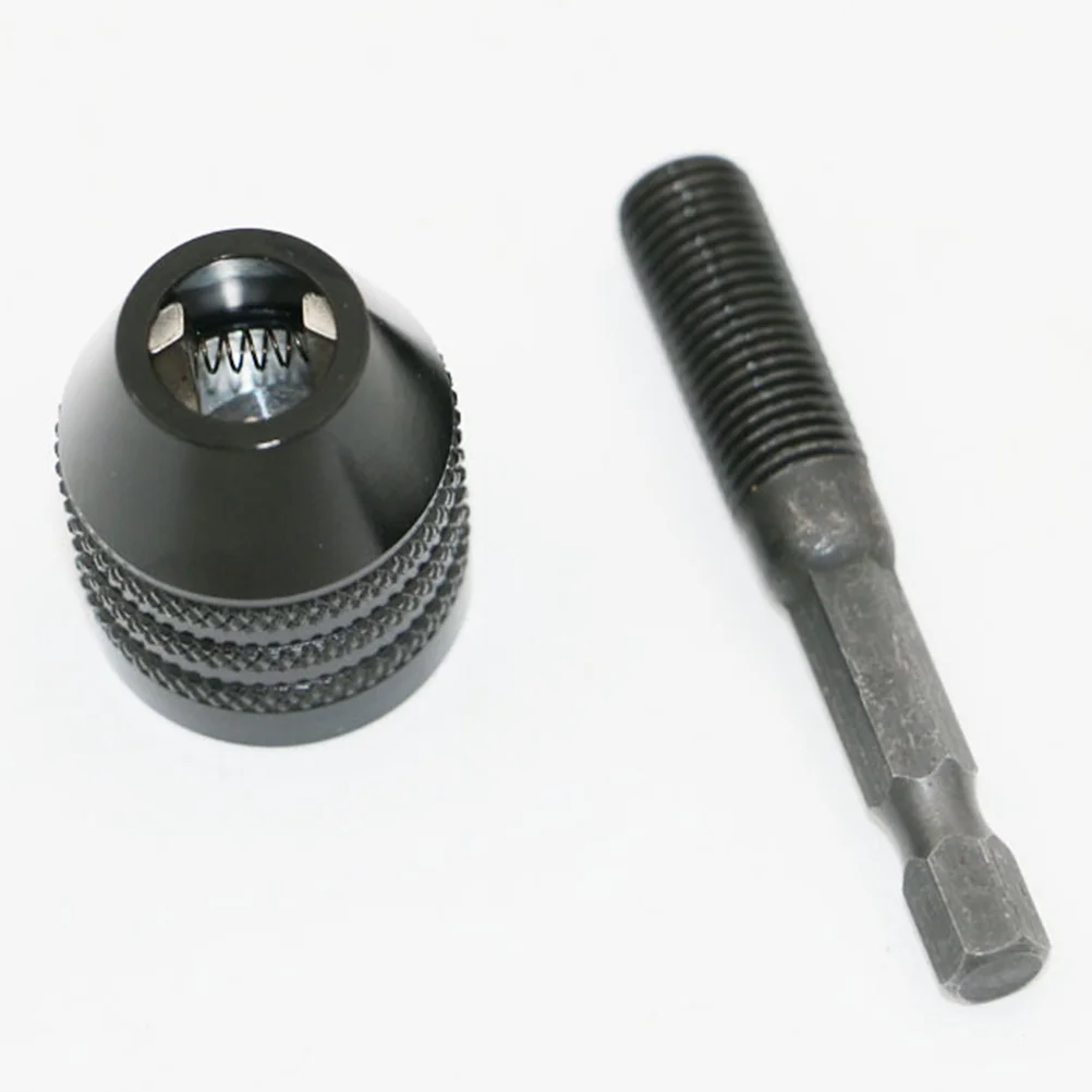 

Self-Lock Keyless Mini Drill Chuck Converter Adapter Holds 0.3-8mm Drill Bits Impact Driver Accessory Chuck Key