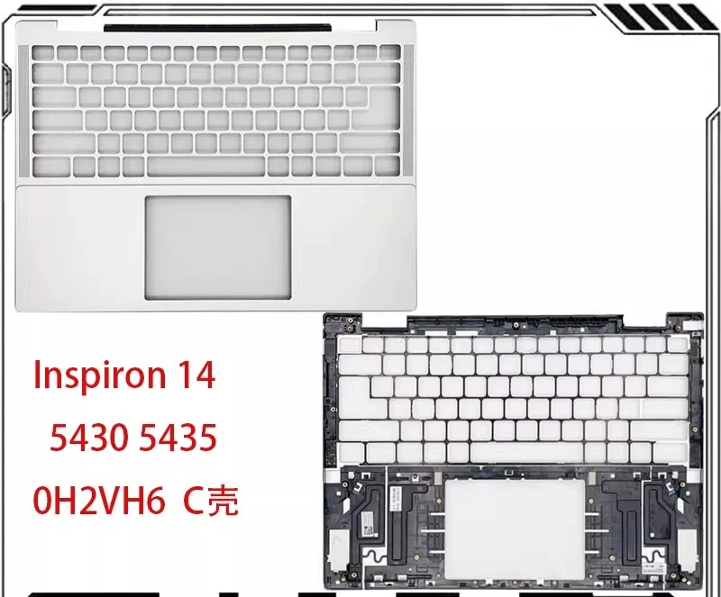 dell-inspiron-14-5430-5435-c-ケース、キーボードパームレスト、ケース-0h2vh6