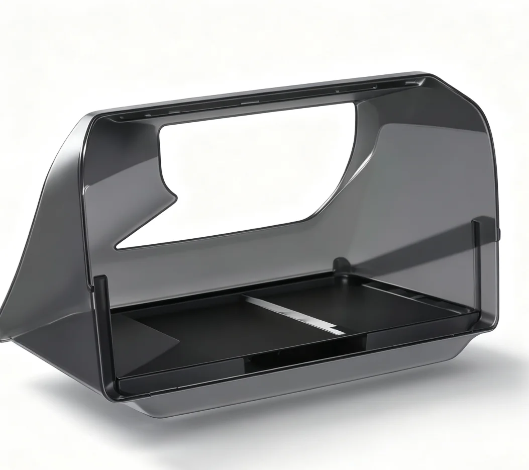 HTMCK Hidden Center Console Screen Under Storage Box Organizer Tray for Tesla Model 3/Y Juniper/Launch 2026 Car Accessories