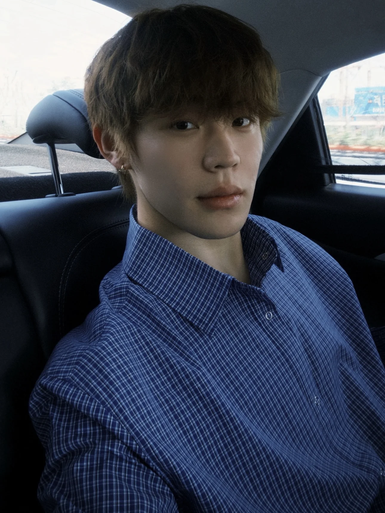 

Американский Ретро Синий Клетчатый Длинный Свек irt Мужской Осень Зима Повседневный ort Широкий Dstring Design Sense Casual irt