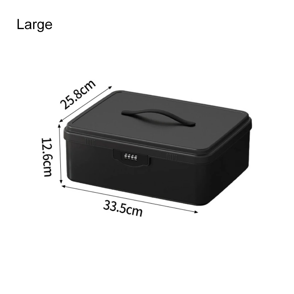 Compact Combination Lock Box for Private Storage Needs Built with Robust ABS Material and Low-Profile Aesthetic