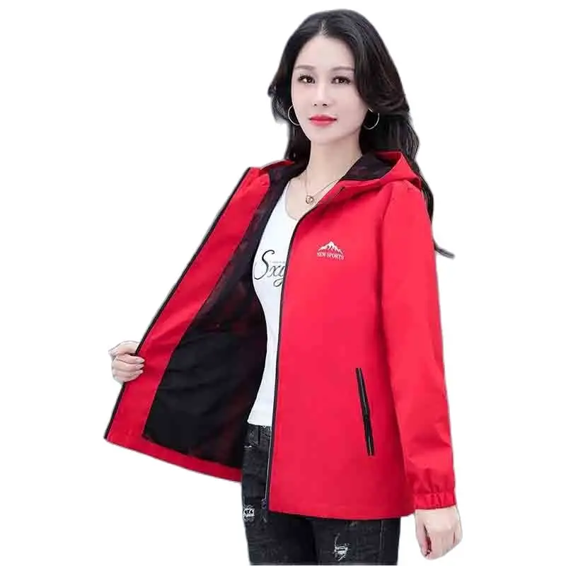 

Temperament Mountaineering Wear Coat Female Spring And Autumn 2023 New Fashion Loose Fashion Casual Joker Hooded Female