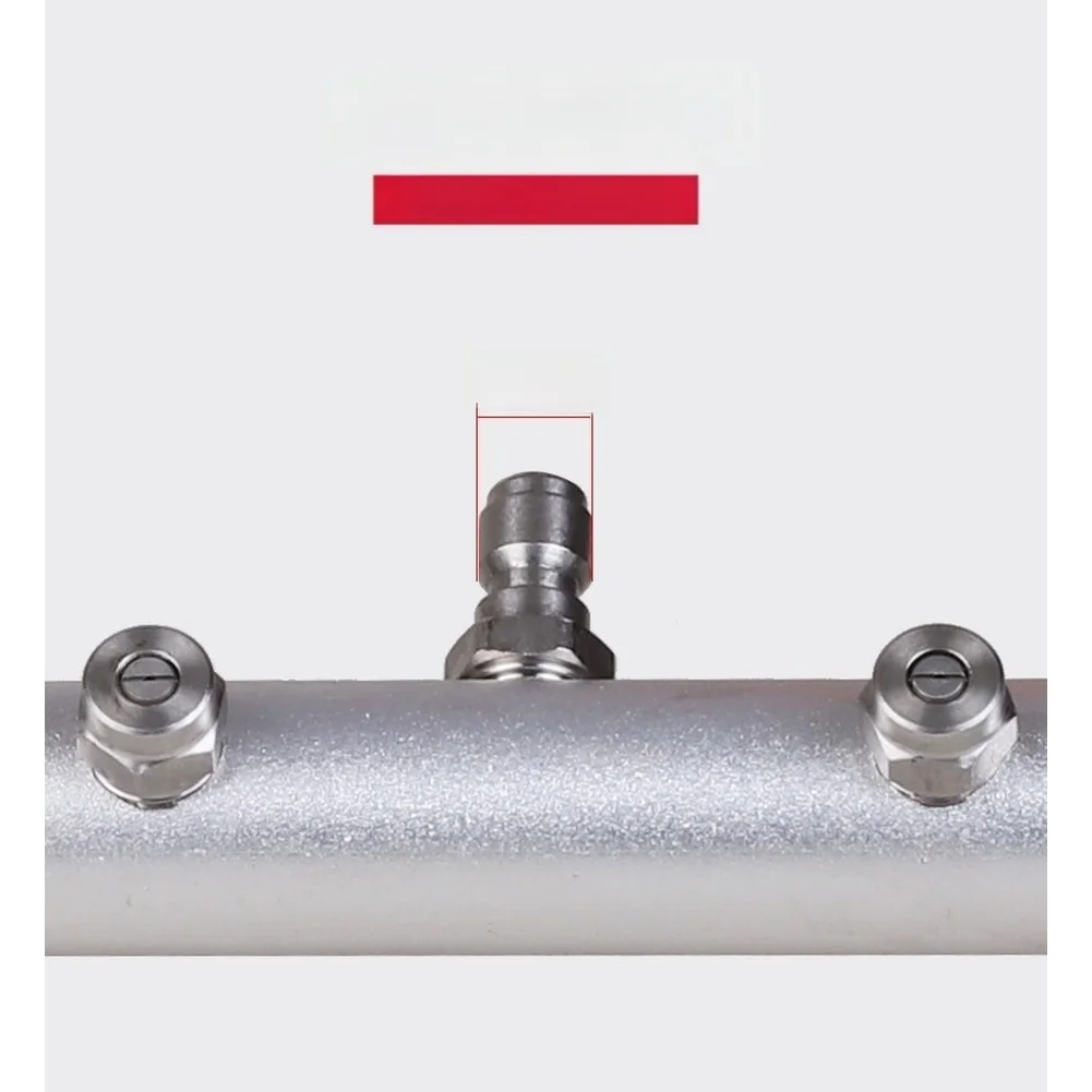 Stainless Steel Pressure Washer Spray Head for 4000 PSI Car Cleaning Equipment with 40 Degree Fan Spray Performance