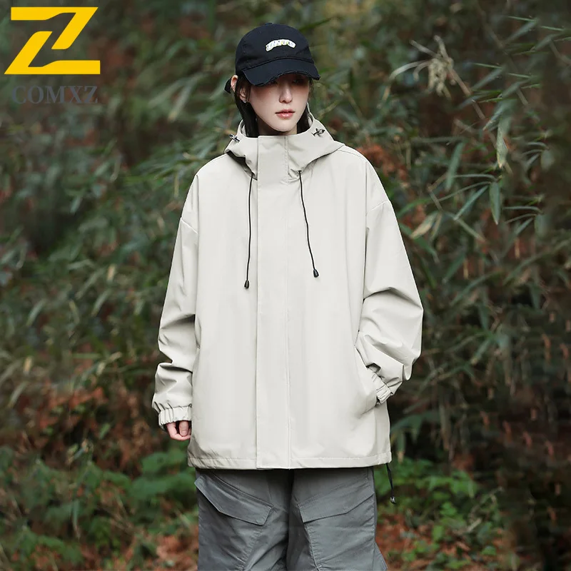 

Casual Jacket for Both Men and Women Windproof Waterproof Breathable Hooded Jacket Outdoor Camping Hiking Stormtrooper Jacket