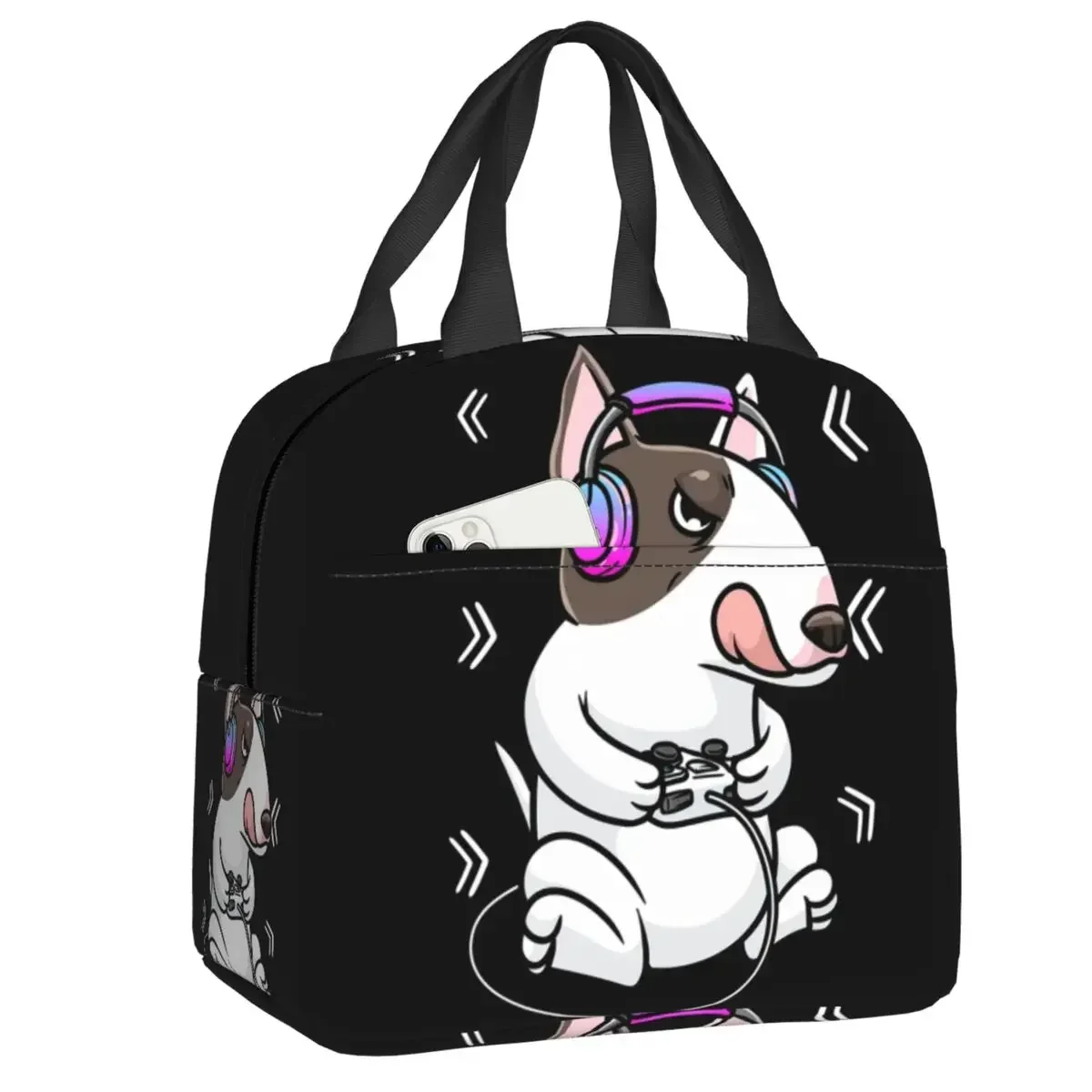 English Bull Terrier Thermal Insulated Lunch Bags Women Animal Pet Puppy Resuable Lunch Container Multifunction Food Box