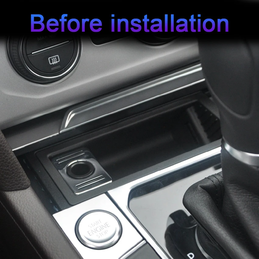 شاحن سيارة لاسلكي تشى شاحن الهاتف علبة شحن ل Volkswagen CC Passa R-Line 2016 إلى 2018 2019 2020 لشركة فولكس فاجن Magotan B8 2020