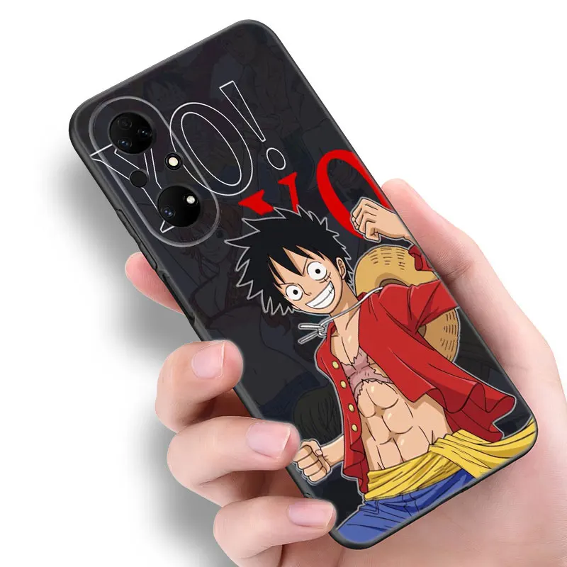 Anime One Piece Luffy Phone Case For Huawei Pura 70 Ultra P20 P30 P40 Lite P60 Art P50 Pro P50E P Smart 2018 2019 2020 2021