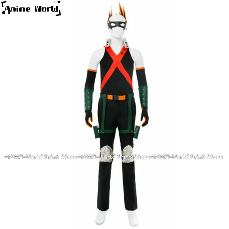 

《Custom Size》Anime Cosplay Costume Katsuki Bakugo Hero Halloween Carnival Party Suit