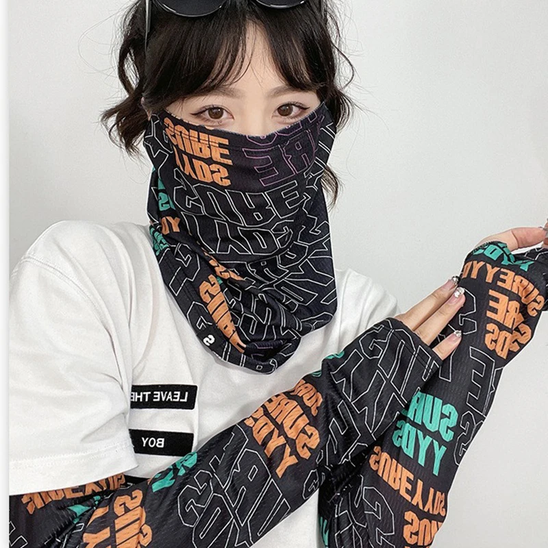 

Fashion Sunscreen Mask For Men Women Summer Face Neck UV Protection Ear Scarf Hip Hop Outdoor Sports Cycling Bandana