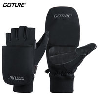 Goture Winter Fishing Gloves Windproof Water Proof Keep Warm Filp Gloves Waterproof Outdoor Bike Skiing Motorcycle Riding Gloves