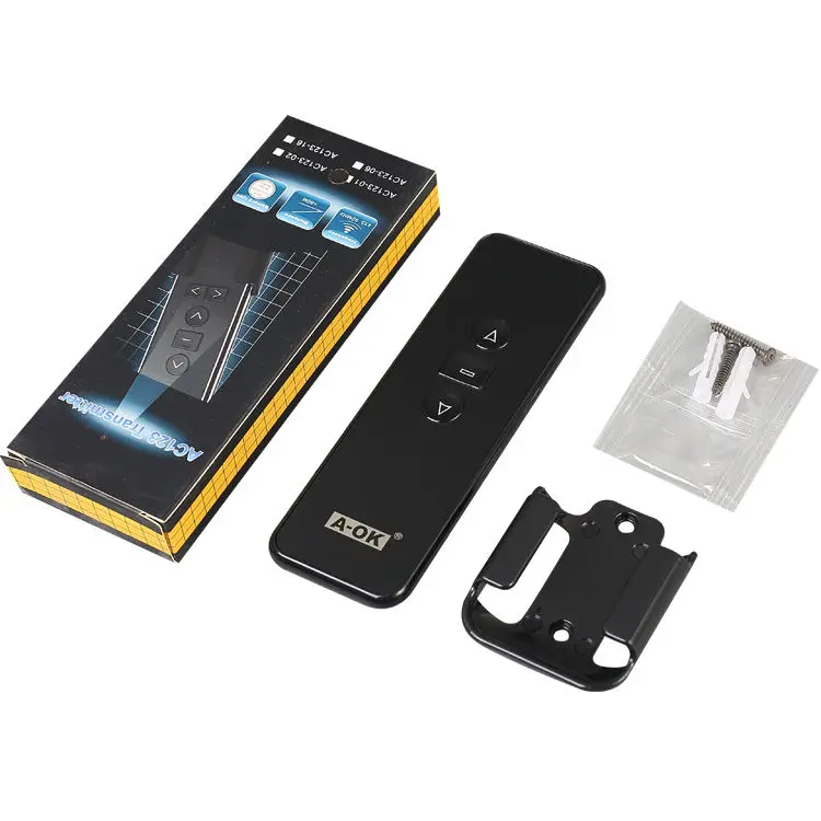

A-OK RF433 hand held Emitter AC123 1/2/6/16CH Remote Controller Electric Curtain Motor Wireless Control Intelligent Home