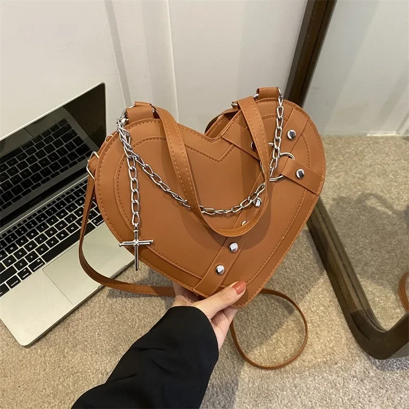 Korean Cute Niche Design Foreign Gas Crossbody Bag Handbag Winter New Trend Love Shoulder Bag One Shoulder Diagonal Shoulder Bag