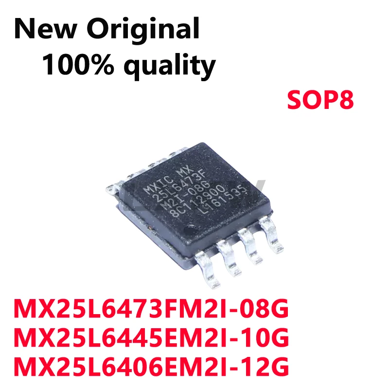 10/PCS New MX25L6473FM2I-08G 25L6473FM2I-08G MX25L6445EM2I-10G 25L6445EM2I-10G MX25L6406EM2I-12G 25L6406EM2I-12G SOP8 In Stock