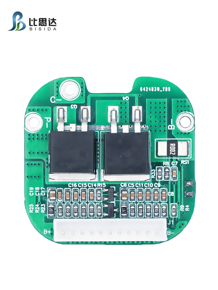 Bisida 10S 36V 15A BMS split port with temperature control for scooter 18650 lithium battery pack 37*37mm