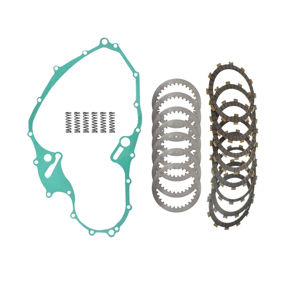 

For 06-18 Yamaha Raptor 700 700R Clutch Kit Fiber Friction Discs+Springs+Gasket 5TG-16331-00-00 4X7-16325-00-00