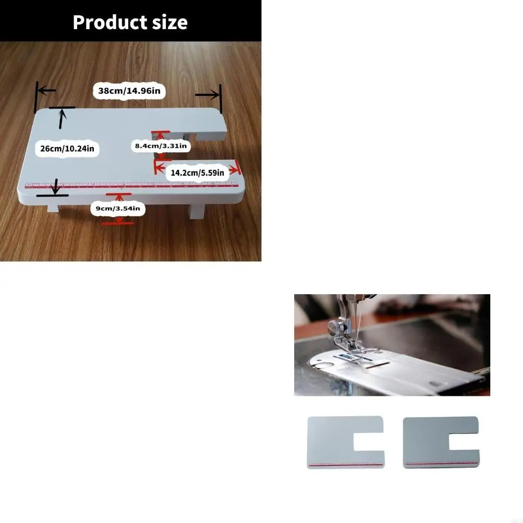 M6CB Plastic Adjustable Sewing Machine Extension Table Providing Room and Stability