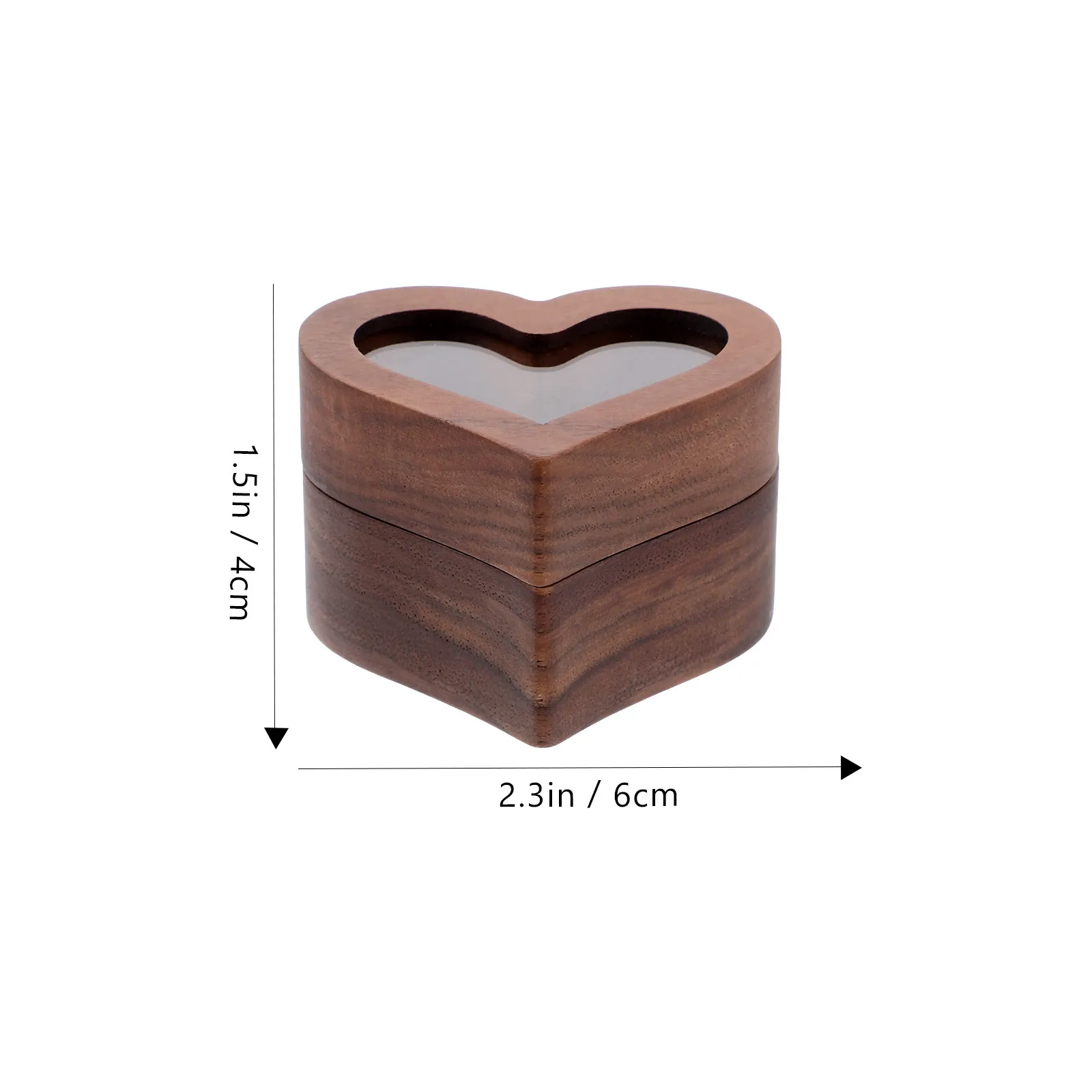 Safe Wooden Ring Storage Box Jewelry Organizer Elegant Design Proposal Case Durable Proposal Ring Case Jewelry Storage Box