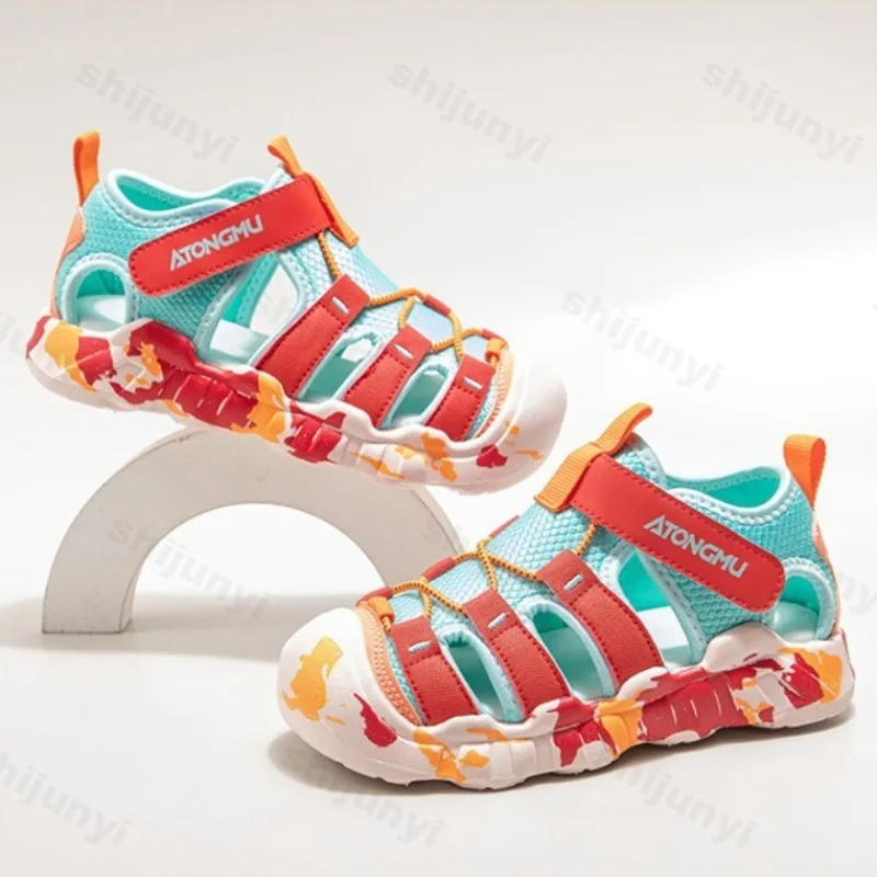 

Children Camouflage Sandals Breathable Mesh Comfort Hollow Sports Sandals Girls Boys Outdoor Non Slip Hard Wearing Causal Shoes