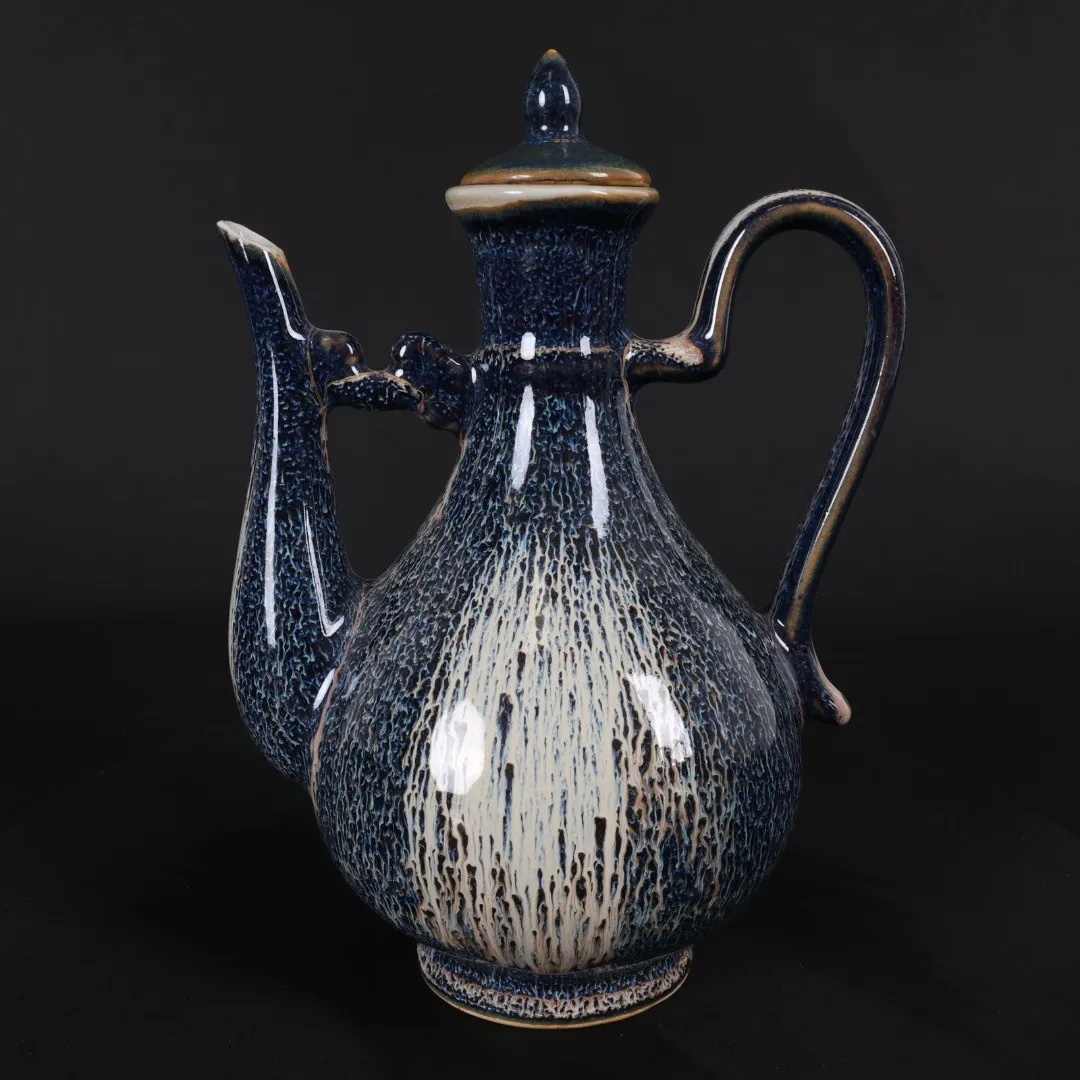 

Керамический горшок для вина, китайская синяя глазурованная стандартная бутылка, керамическая фляжка Цзиндэчжэнь, бутылки для воды