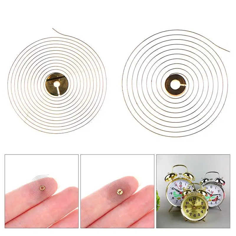~Mechanical Alarm Clock Components Alarm Clock Parts Balance Wheel And Hairspring Original Hairspring Full Pendulum Hairspring