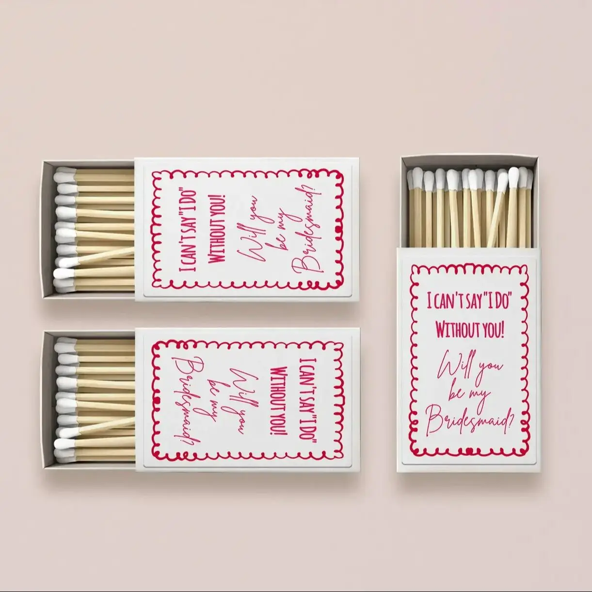 

Bridesmaid Gift Match Boxes/Bulk Custom Matchbox/Personalized Matches for Wedding/Unique Wedding Gift/Bachelorette Favors/Bridal