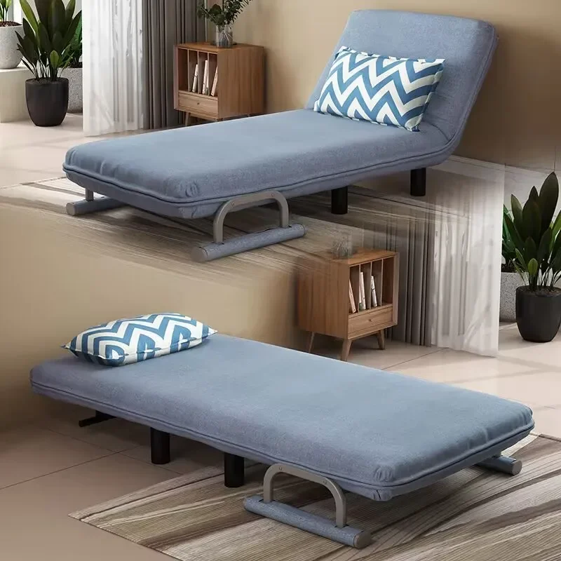 Multifunctional Folding Bed Two-purpose Living Room Sofa Chair Office Lunch Break Home Small Apartment Bedroom Balcony Recliner