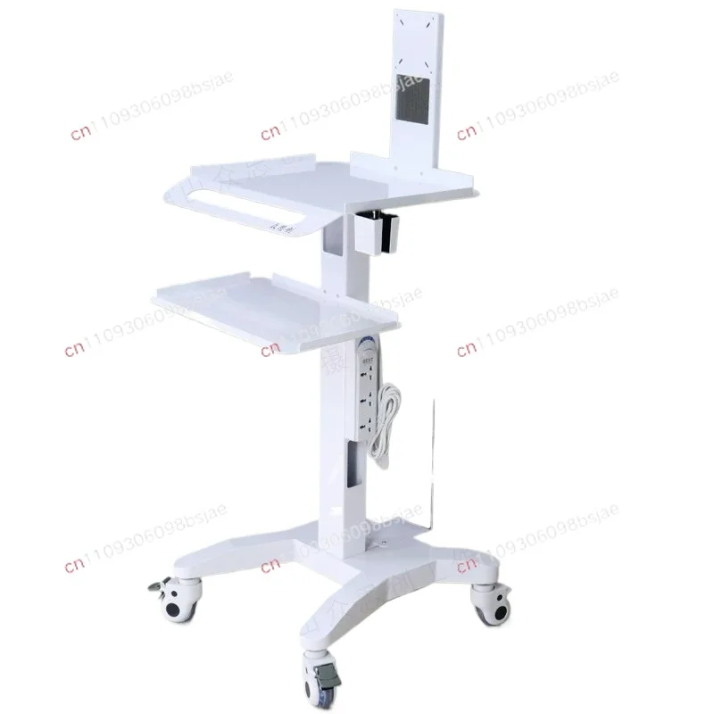 Dental mobile mouth scan trolley Multifunctional instrument Instrument trolley Oral endoscope Notebook Medical display table