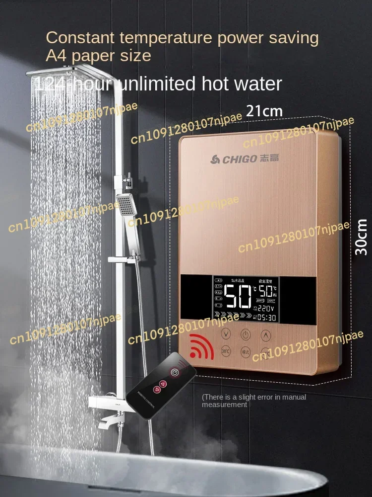 Scaldabagno da cucina di piccole dimensioni da 220 V con riscaldamento istantaneo e temperatura costante per la doccia