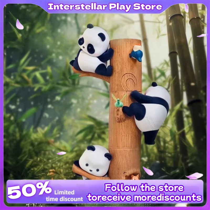 

Pandaroll Fat Da Baby Panda Fruit Tree Stacking Fun Blind Box Figurine Trendy Playthin Creative Decoration Desktop Ornament Gift