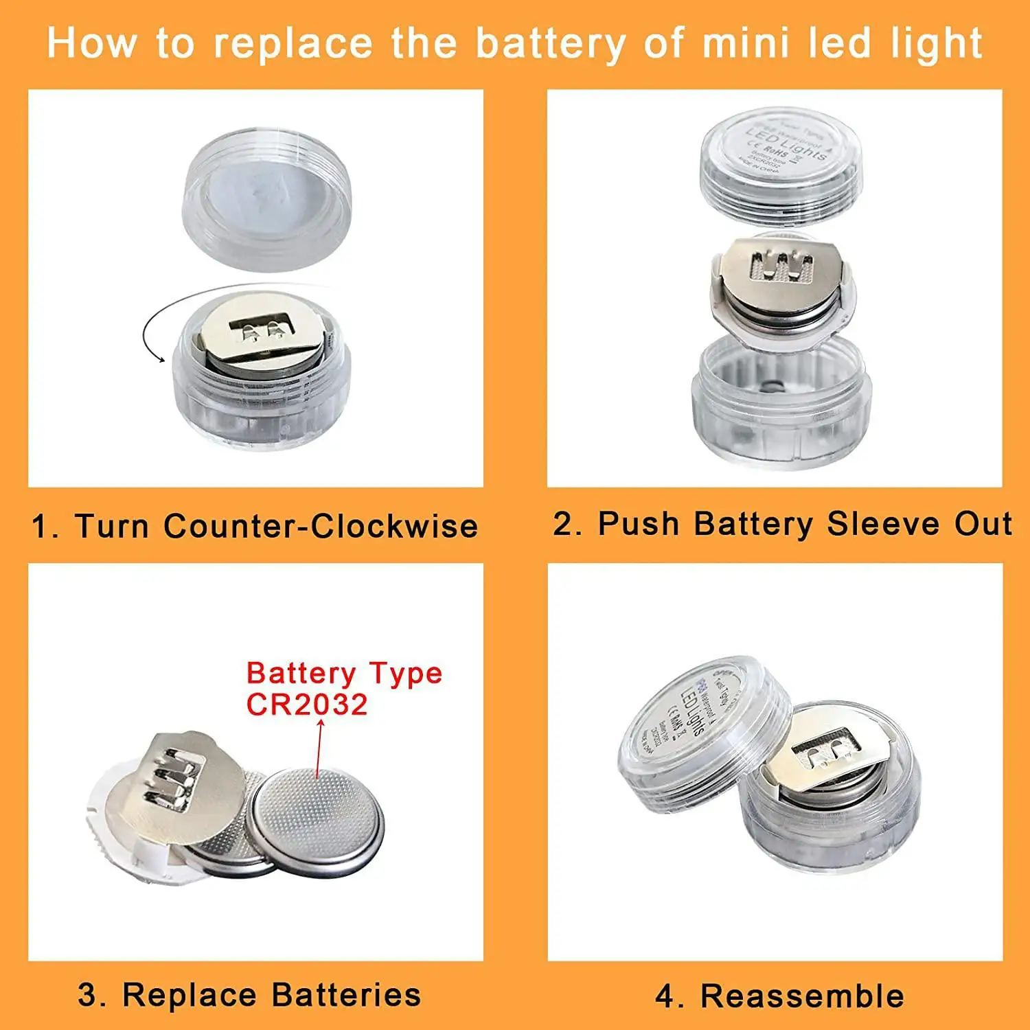 Battery Powered LED Underwater RGB Submersible Lights IP68 Waterproof Swimming Pool Night Atmosphere Lamp Decor Wedding Party