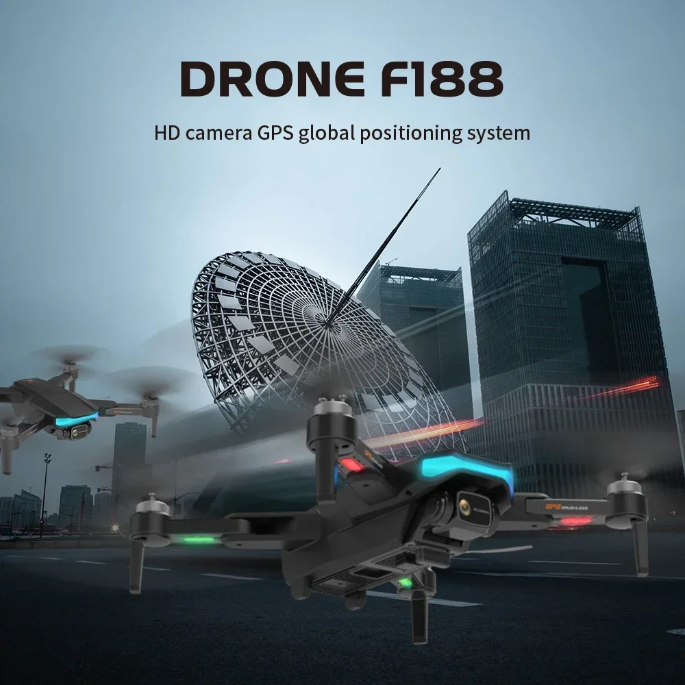 F188 Drone GPS 6k Profesional Brushless Motor 5G Quadcopter With Camera Dual HD FPV Foldable Drones WiFi RC Helicopter Gifts