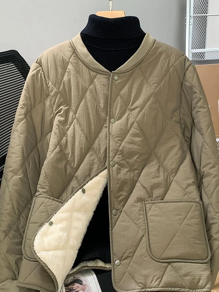 Hommes Thiened Fce doublé coton Jaet vêtements intérieurs hiver chaud manteau grande taille écoliers peuvent porter intérieur rembourré Jaet