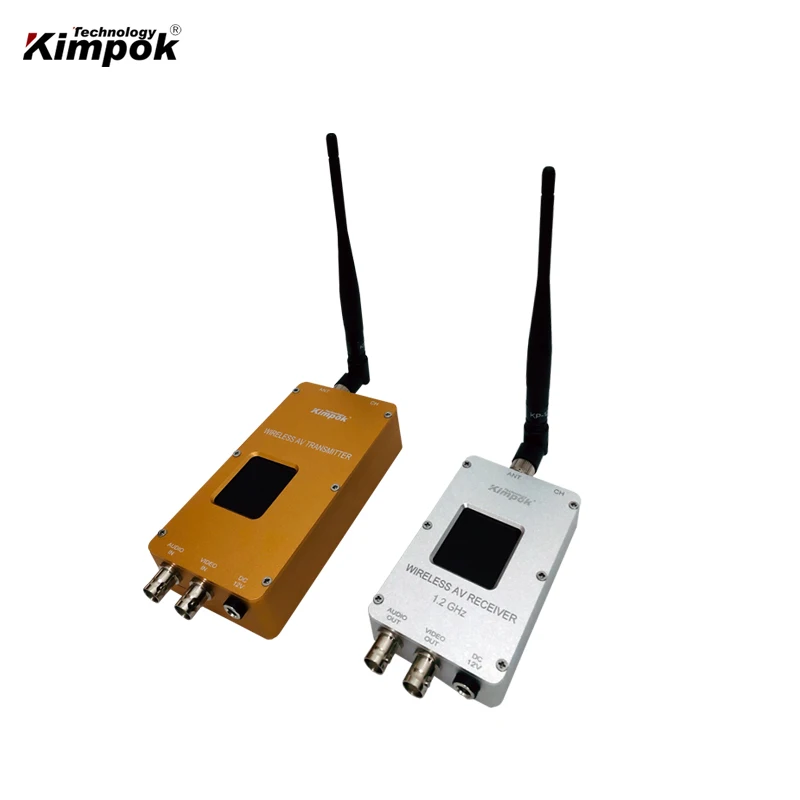 1.2Ghz 5W Wireless AV Transmitter and Receiver with BNC Video Input Real Time Transmission