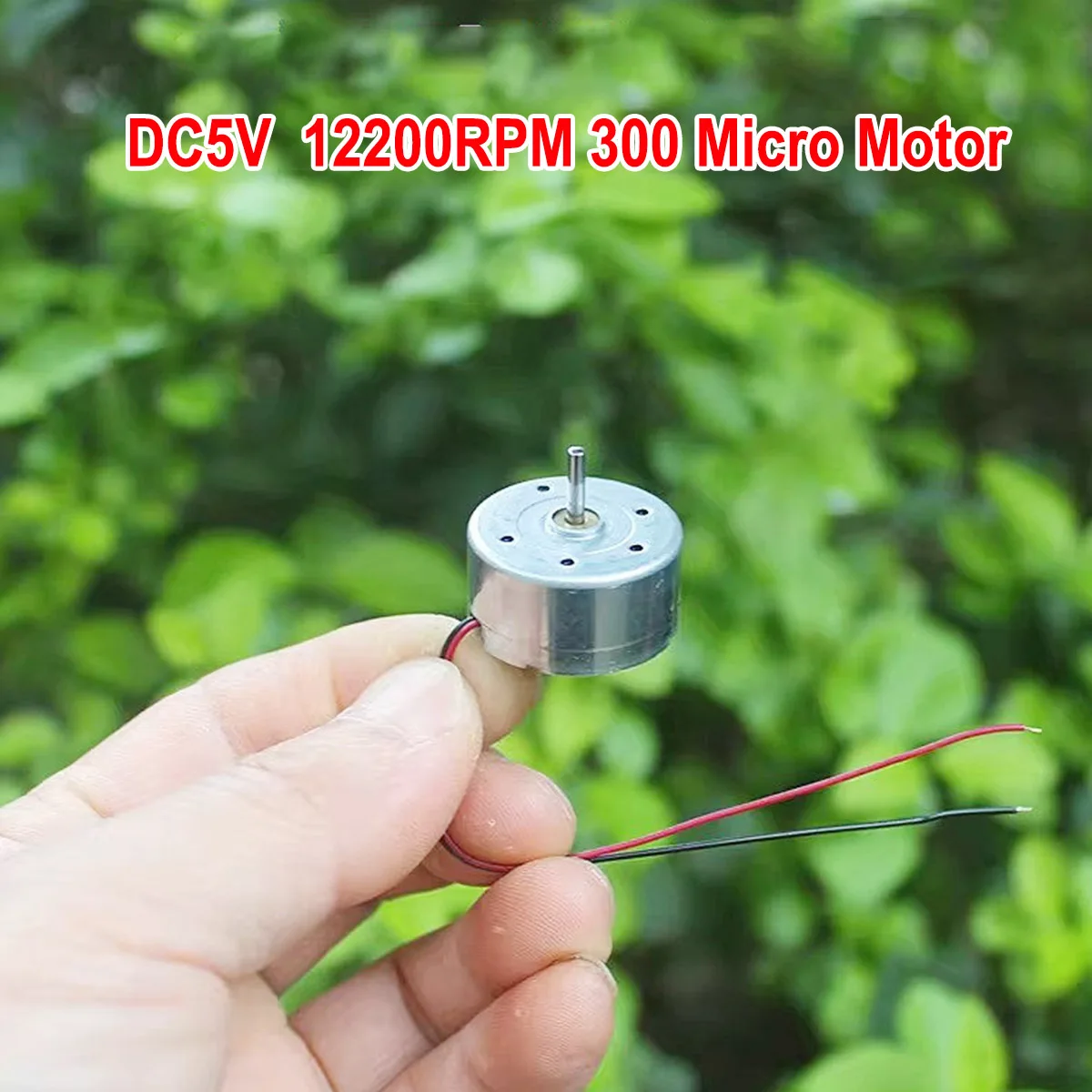 2PCS Mini 24mm 300 Round Motor Solar Power Motor DC 3V 5V 6V 15000RPM High speed Low Noise DIY Toys Model Technology Experiment