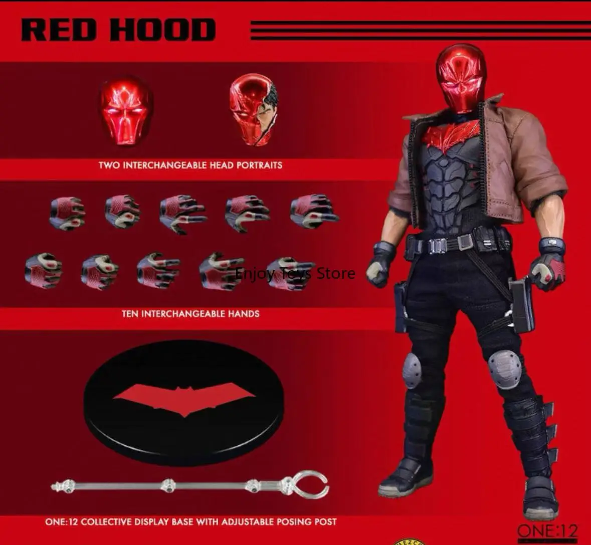 In Stock  MEZCO Ant 6-inch Clothes Action Figure Batman Anti-Hero Red Hood Action Figure