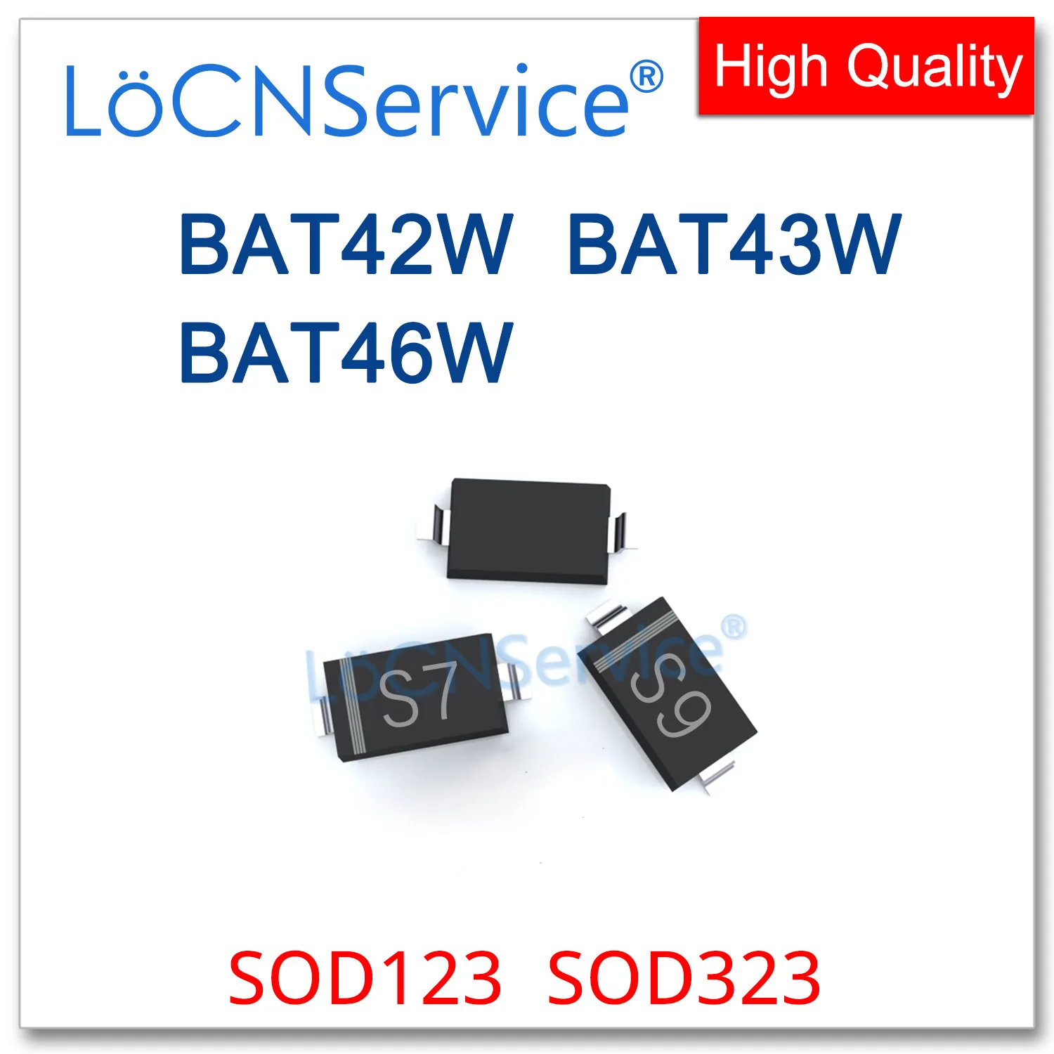 

LoCNService 3000 шт. SOD123 SOD323 BAT42W S7 BAT43W S8 BAT46W S9 0805 1206 китайский высококачественный BAT42WS BAT43WS BAT46WS