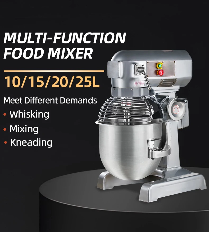OEM 2023 Bakery Commercial Industrial Food Grade Cake Dough Electric Mixer Stand Stainless Steel Bowl Dough Kneading Machine