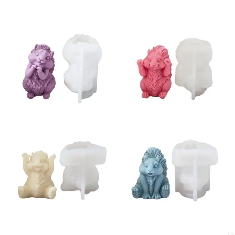 

R3MC Squirrel Silicone Mold Epoxy Gypsum Resin Mould Home Handcrafts Ornament for Jewelry Crafting & DIY Project
