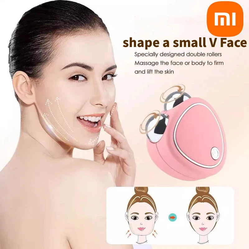 Xiaomi Facial Electric Face Lifting Roller Massager EMS Microcurrent Face Skin Tightening Face Massage Skin Beauty Care NEW