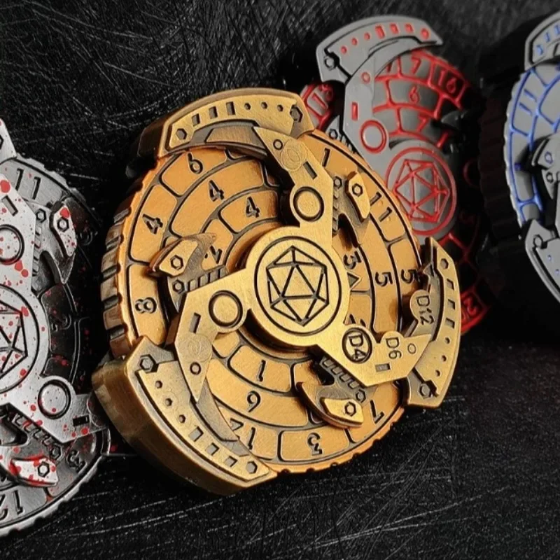 Metal Compass Fidget Spinner Antistresse Dice Spinning Top Relieve Stress Relief Toy Hand Roller Punnk Gyro Cool Things Adults