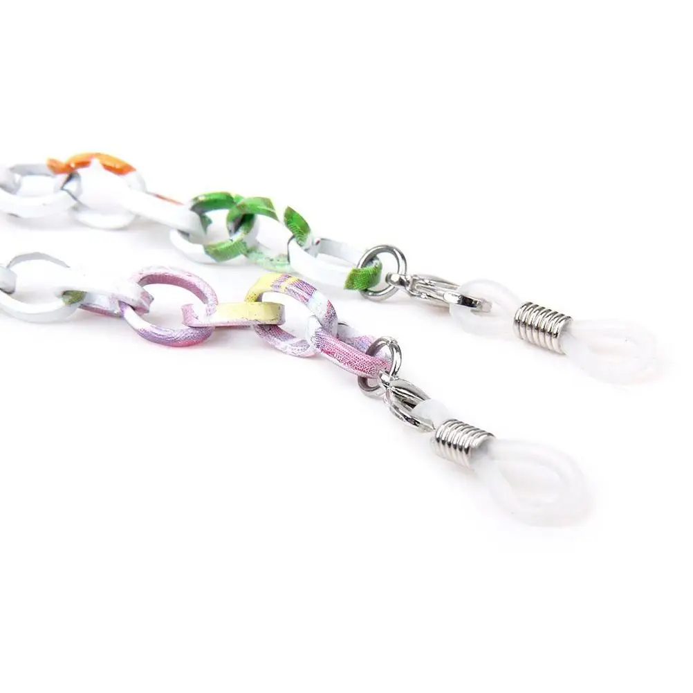 

Glasses Chain 70cm Eyeglass Holder Durable Aluminum Adjustable Ends Metal Coils Snake Chain Multicolor Simple Design Practical