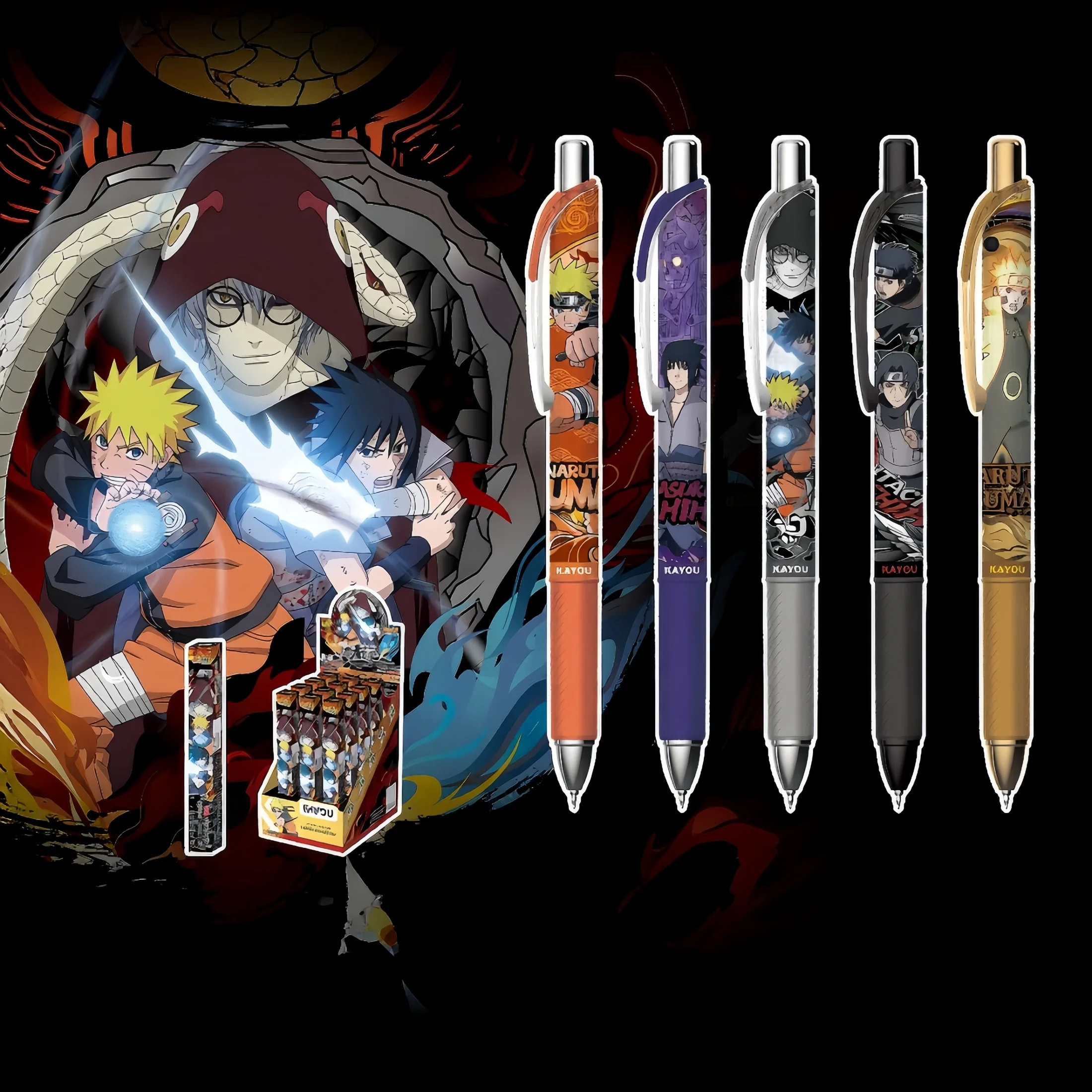Naruto Gel Pen, Ninja Pen, Official Flagship Store Edition 7, Genuine Gel Pen Stationery, Blind Box Gel Pen, Blind Box Gift, Naruto Merchandise