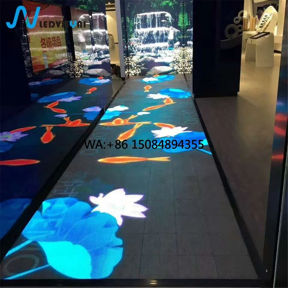 Интерактивная 3D LED-панель для танцпола P6.25, цифровая видеостена для клубов, вечеринок и показов мод