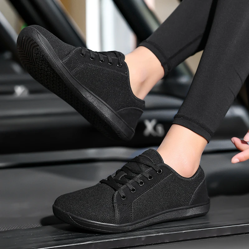 

Breathable Wide Toe Barefoot Casual Shoes Lightweight Non-slip Thick Sole Daily Commuter Running Sneakers for Men Women