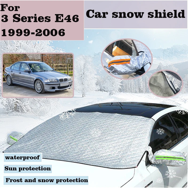 

Auto Windshield Snow Shield For BMW 3 Series E46 1999-2006 2000 Snow Cover Window Sunshades SunShade Windscreen Car Accessories