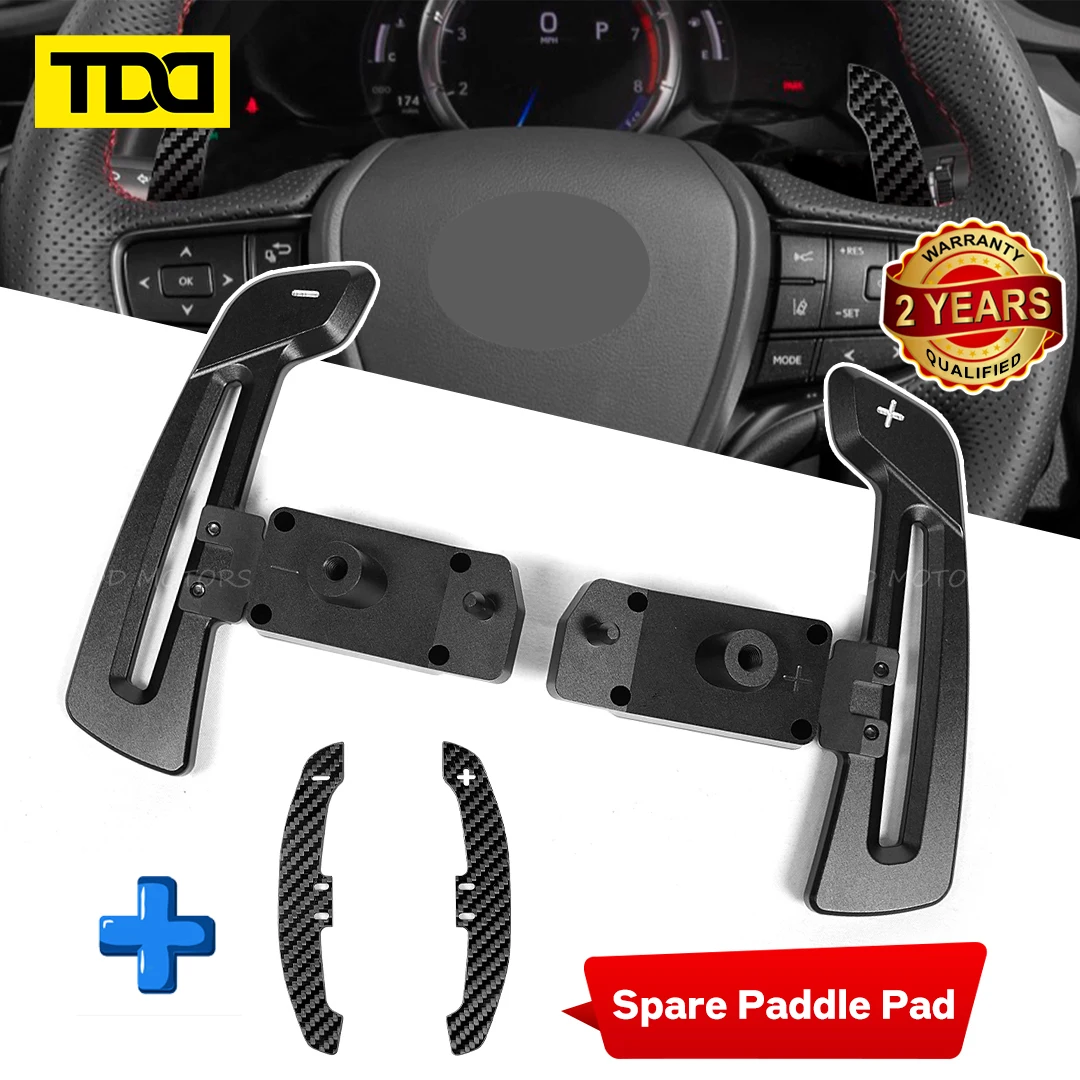 

100% Real Carbon Fiber Magnetic Paddle Shifters For Lexus UX200 ES300 ES350 NX350 RX. LC500 Steering Wheel Shift Paddle