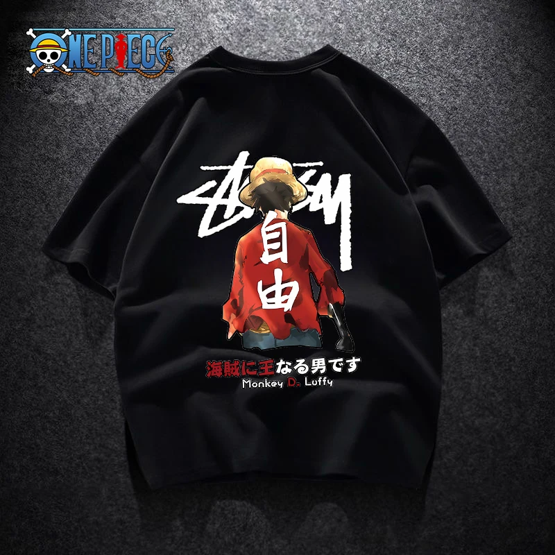 

One Piece Adult T-shirt Men Summer Funny Outdoor Sports Casual Short Sleeve Round Neck Tops Fashion Printed Hip Hop Toddler Gift
