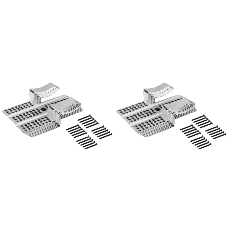 ABLJ 40Pcs Drywall Repair Clips Wall Patch Kit With Screws For 1/2 Inch Sheetrock Professional Drywall Hole Repair
